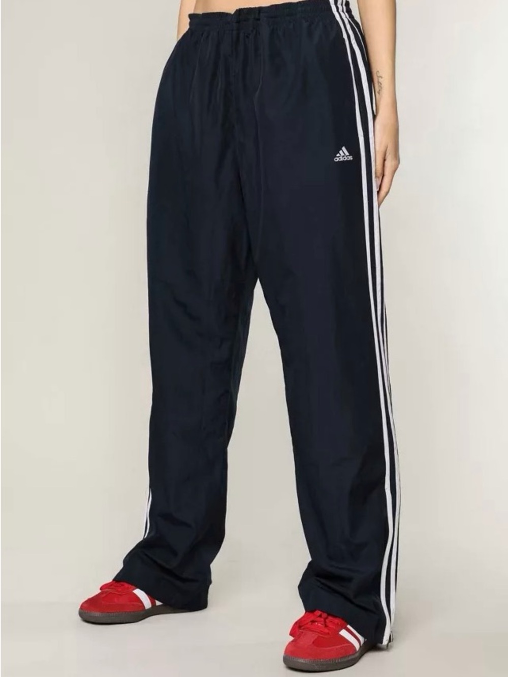 Vintage Adidas Navy Windbreaker Pants
